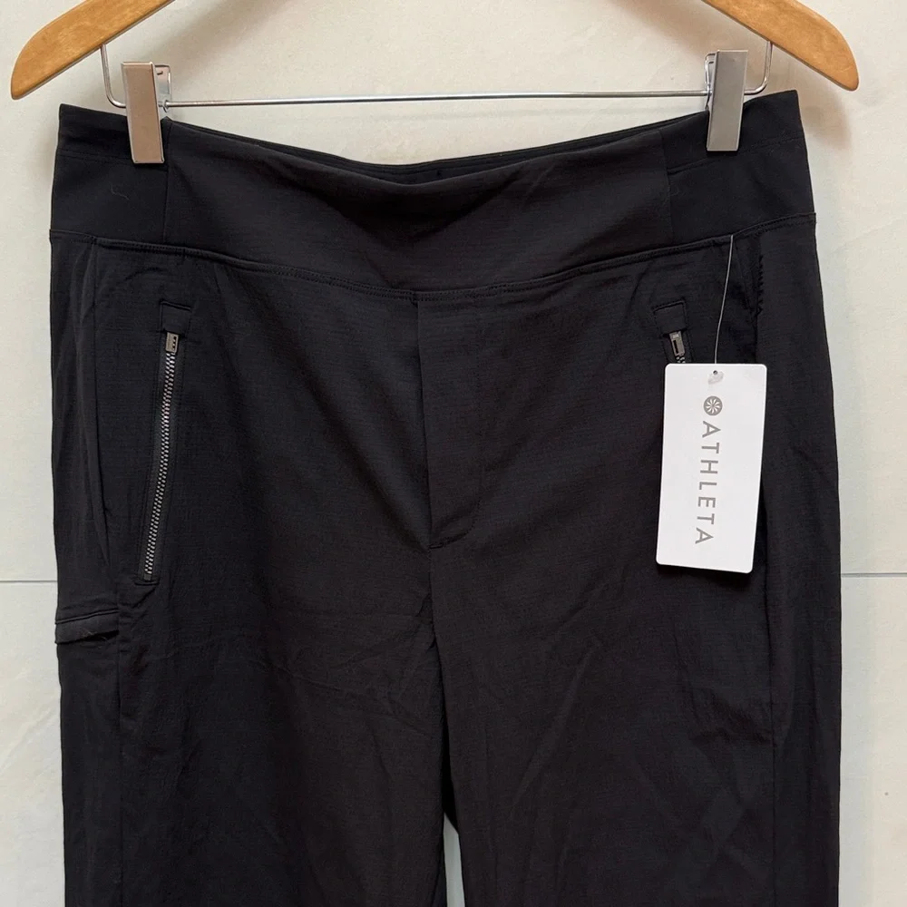 NWT Athleta Women's Trekkie North Black Joggers Pant 10 Tall 10T - Picture 5 of 7